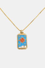 Tarot Card Pendant Copper Necklace Sun One Size