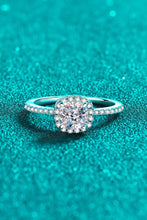 1 Carat Moissanite 925 Sterling Silver Halo Ring Rings
