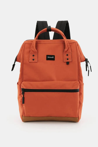 Himawari Waterproof Canvas Travel Backpack Bag with USB Port Orange One Size