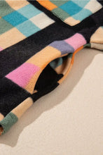 Drawstring Color Block Long Sleeve Hoodie Woman Sweatshirts