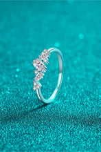 Adored Moissanite Rhodium-Plated Ring Rings