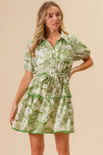BiBi Woven Printed Tiered Dress Casual Dresses