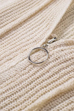 Distressed Zip Up Drawstring Hooded Cardigan Woman Outerwear