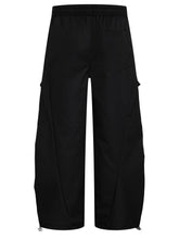 Men's Cargo Wide Leg Pants with Drawstring