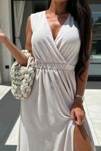 Surplice Sleeveless Slit Maxi Dress
