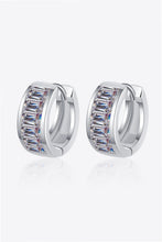 1.8 Carat Moissanite 925 Sterling Silver Huggie Earrings Silver One Size