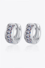 1.8 Carat Moissanite 925 Sterling Silver Huggie Earrings Silver One Size Earrings