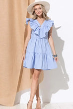And The Why Chevron Ruffle Florence Hem Casual Dress Casual Dresses