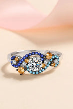 Moissanite Contrast 925 Sterling Silver Ring Rings