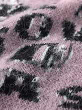 Men's Gradient Text Print Round Neck Sweater Mens Tops