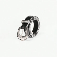 Studded Rhinestone PU Leather Belt Style A Belts