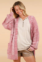 VERY J Cable Knit Open Front Cardigan Woman Outerwear