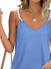 Full Size Lace Detail V-Neck Cami Plus Size Tanks & Camis