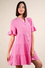 VERY J Plus Size Mineral Washed Woven Mini Dress Casual Dresses