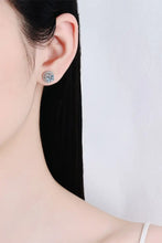 1 Carat Moissanite Rhodium-Plated Round Stud Earrings Earrings
