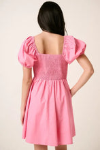Mittoshop Sweetheart Puff Sleeve Smocked Mini Dress Casual Dresses