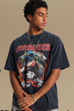 Men's Graphic Round Neck Half Sleeve T-Shirt Black