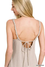 Zenana French Terry Twisted Strap Midi Dress Casual Dresses