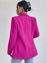 Shawl Collar Long Sleeve Blazer Woman Outerwear