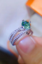 1 Carat Moissanite Contrast 925 Sterling Silver Ring Rings