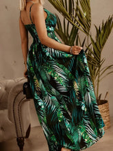 Smocked Printed Surplice Maxi Cami Dress Casual Dresses