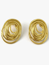 18K Gold-Plated Stainless Steel Spiral Earrings