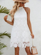 Lace Sleeveless Mini Cami Dress with Side Zip
