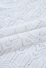 Openwork V-Neck Half Sleeve Cardigan Woman Outerwear