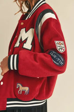 MABLE M Bomber Varsity Jacket with Patch Detail Woman Outerwear