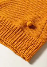 Pompom Color Block Open Front Cardigan Woman Outerwear