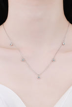 Moissanite Rhodium-Plated Necklace Silver One Size