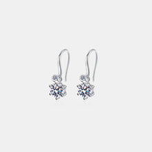 2 Carat Moissanite 925 Sterling Silver Earrings Silver One Size