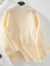 Open Front Long Sleeve Cardigan Woman Outerwear
