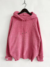 Drawstring Long Sleeve Hooded Sweater Woman Sweatshirts
