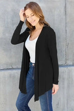 Basic Bae Full Size Open Front Long Sleeve Cardigan Woman Outerwear