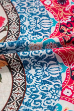 Floral Mixed Pattern Ruffle Flutter Sleeve Buttoned Dress Casual Dresses