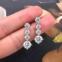 4 Carat Moissanite 925 Sterling Silver Earrings Earrings