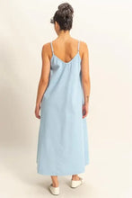 HYFVE Dyed V-Neck Loose Dress Casual Dresses