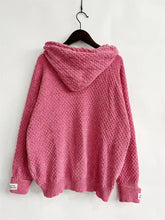 Drawstring Long Sleeve Hooded Sweater Woman Sweatshirts