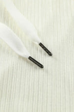 Drawstring Drop Shoulder Long Sleeve Hoodie Woman Sweatshirts