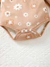 Children's Ruffled Floral Bodysuit and Bloomer, Headband Set Kids Sets