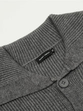 Men's Button Up Ribbed Cardigan