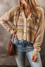 Button Down Long Sleeve Cardigan Woman Outerwear
