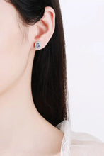 Adored 1 Carat Moissanite Rhodium-Plated Square Stud Earrings Earrings