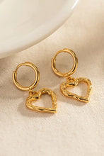 Heart Stainless Steel Drop Earrings Earrings