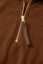 Drawstring Half Zip Long Sleeve Sweatshirt Woman Sweatshirts