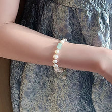 Pearl Green Stone Link Bracelet Necklaces