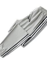 Men's Plus Size Side Striped Pants Gray