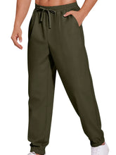 Men's Plus Size Drawstring Joggers Army Green