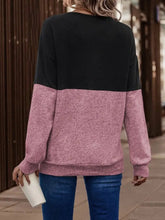 Two-Tone Crisscross Detail Sweatshirt Woman Sweatshirts